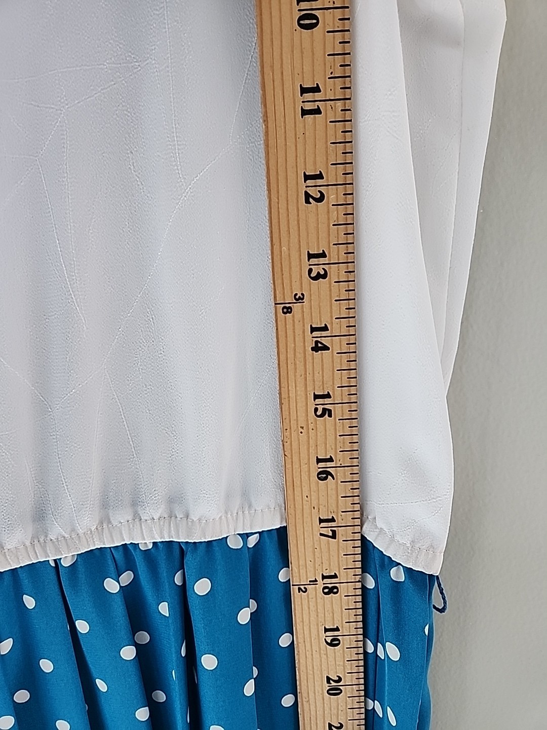 Vintage 80s Leslie Fay Petite Women’s Secretary Pleated Midi Dress Polka Dot 10