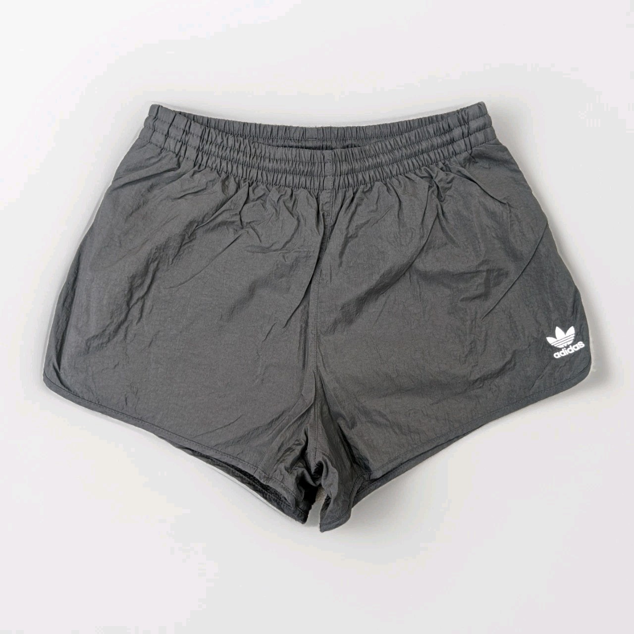 Adidas Like NEW Sprinter Nylon Shorts Running Womens 36 Black Running Sports Gym