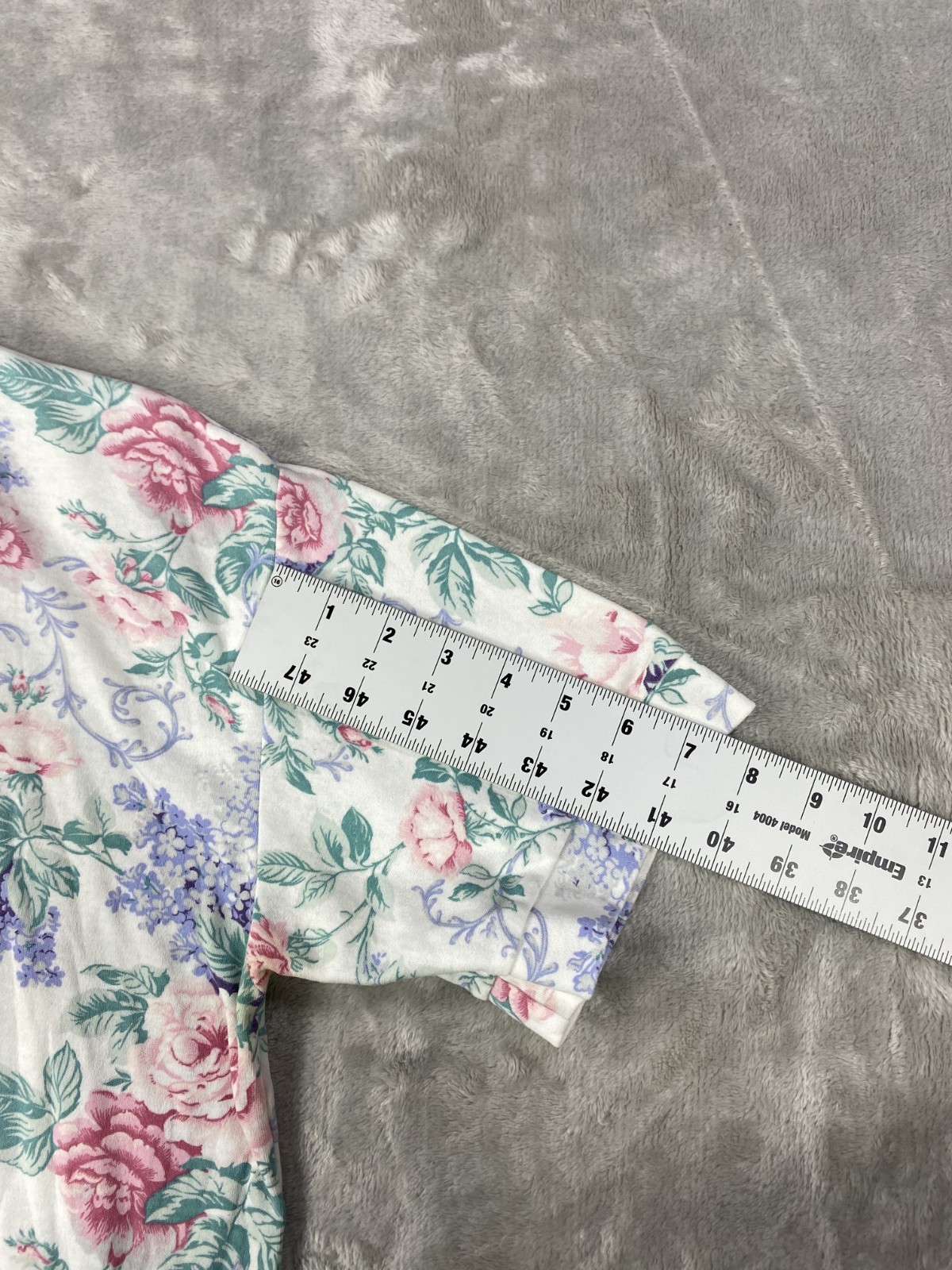 Vintage Cristin Stevens Shirt Women Medium Floral Multicolor 80s 90s Cottagecore