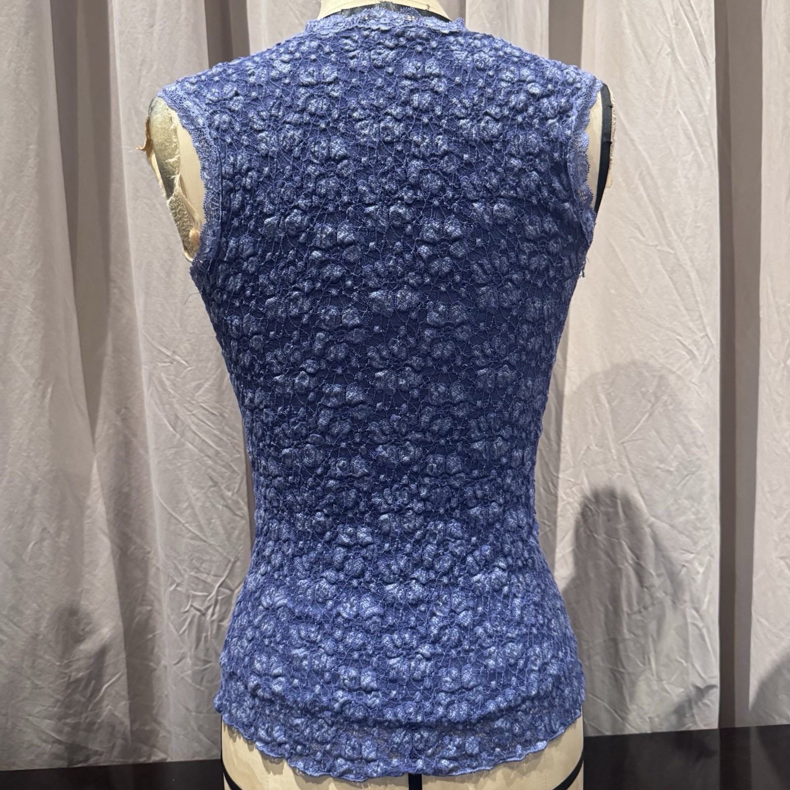 VTG.Ann Ferriday Unworn Deadstock Stretch Cotton Lace Fairy Corset Cami Top S