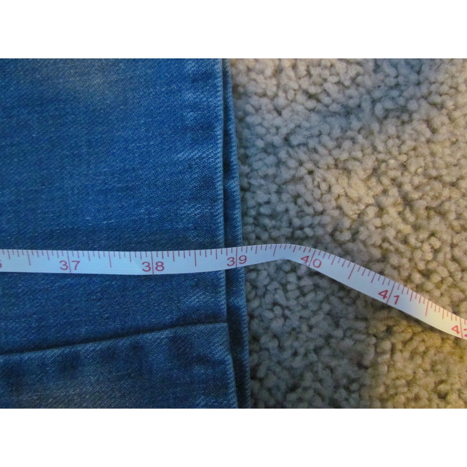 1970s Sears Jeans That Fit 28 Blue Vintage High Waisted Wide Leg Denim Mom