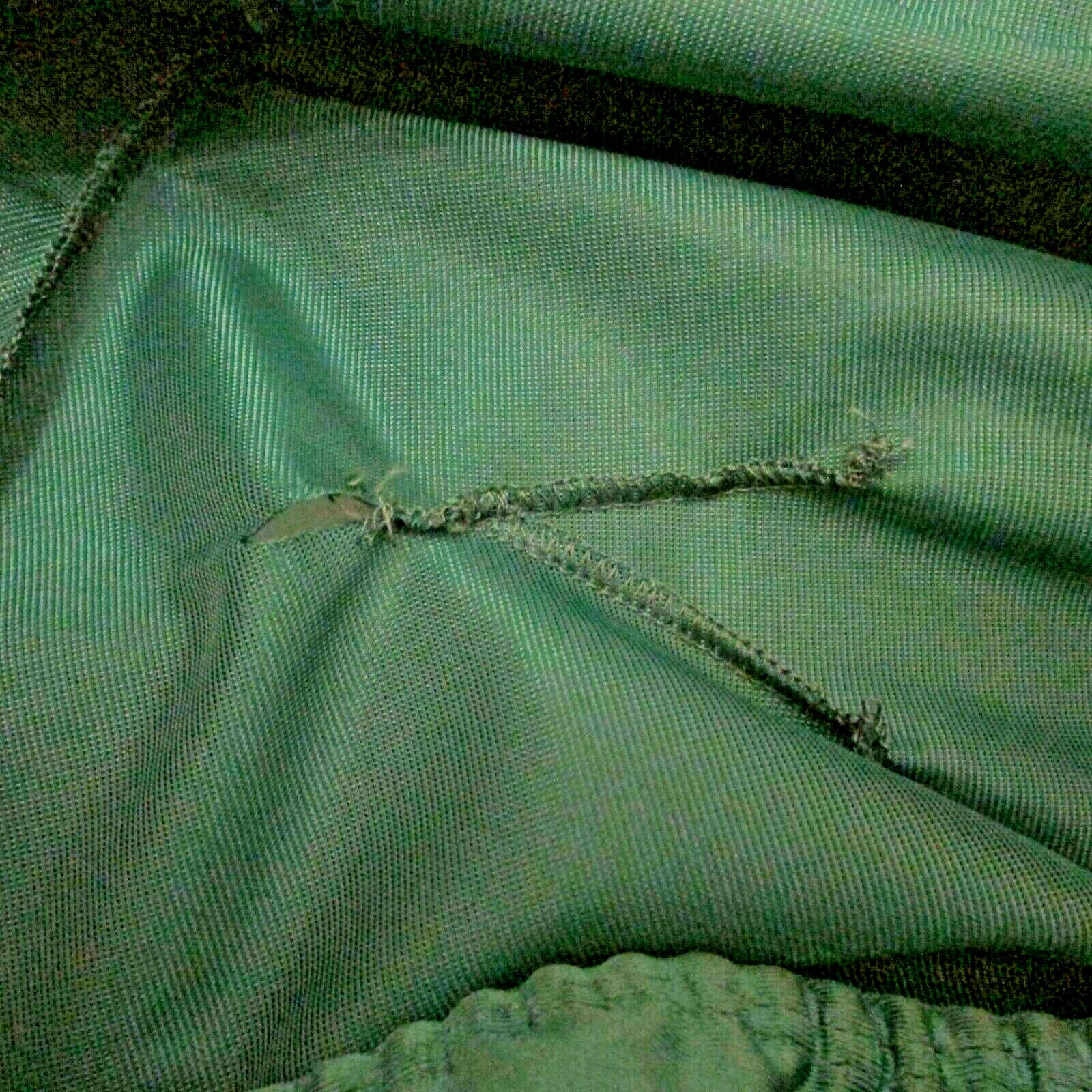 3pc Daffodil Green Lounge Pajama set Quilted Jacket Camisole Pants M USA made