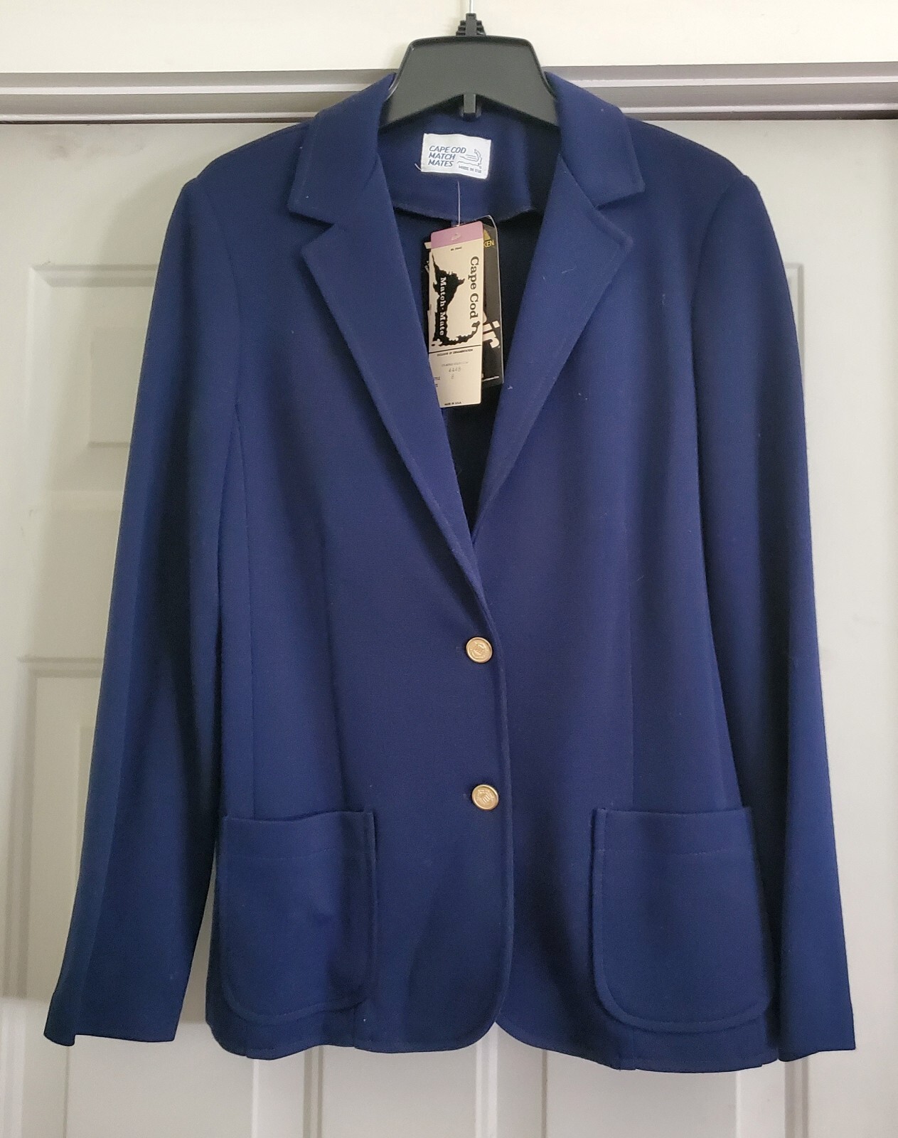 Vintage Cape Cod Match Mates Navy Blazer Size 8 – NEW OLD STOCK