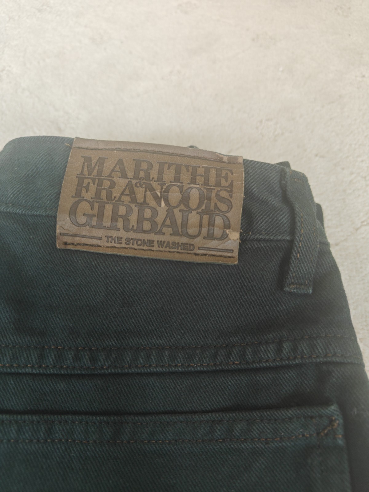 NEW TAGS MARITHE FRANCOIS GIRBAUD PINE GREEN VTG 1990s 7/8 Skinny Cowboy Jeans