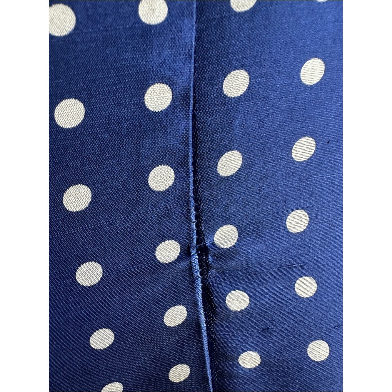Pure & Simple 100% Silk Blue Polka Dot Dress Retro Parisian Chic Ruffle Hem Sz 8
