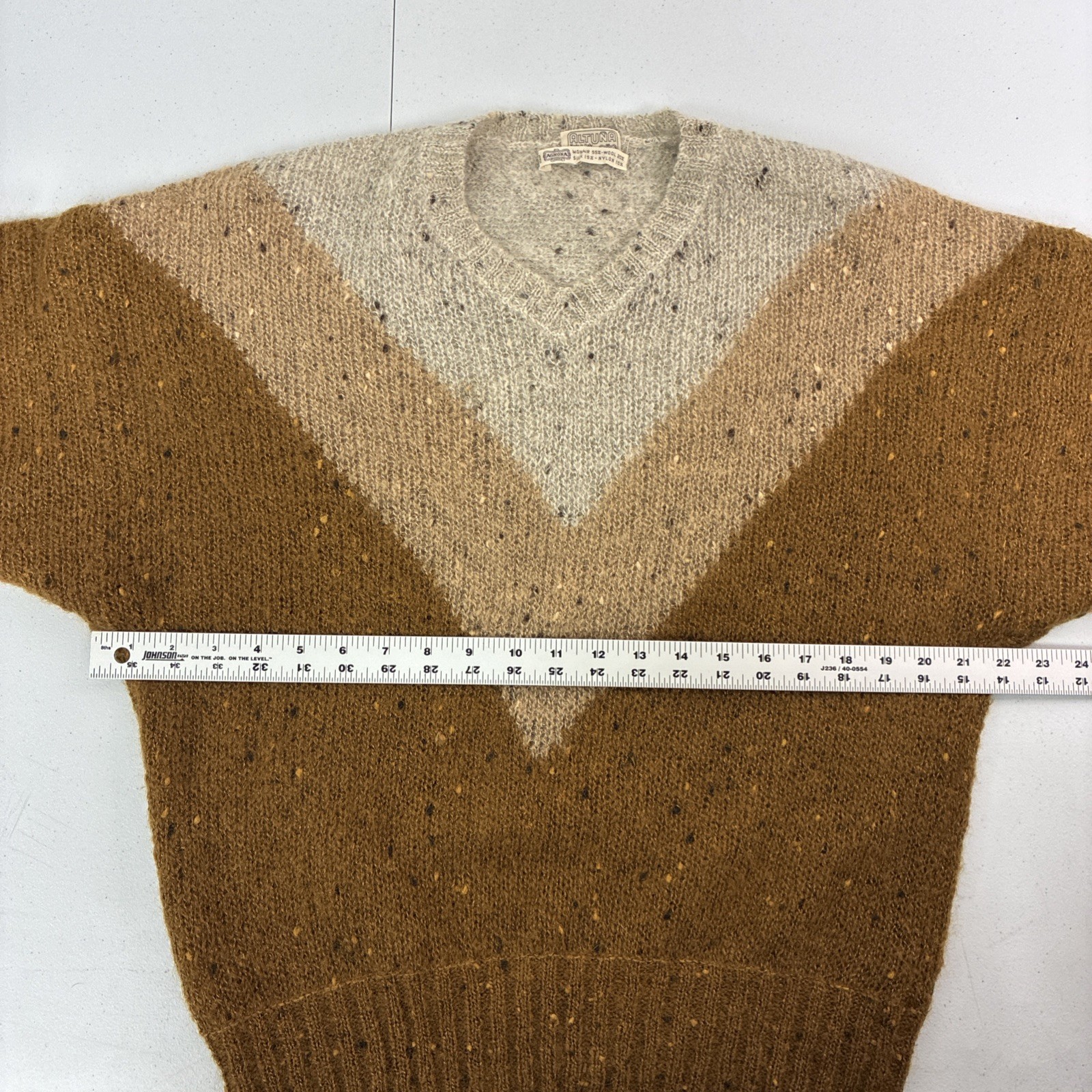 Vintage Agnona Altuna Mohair Wool Silk Sweater Womens Size 12 Italy