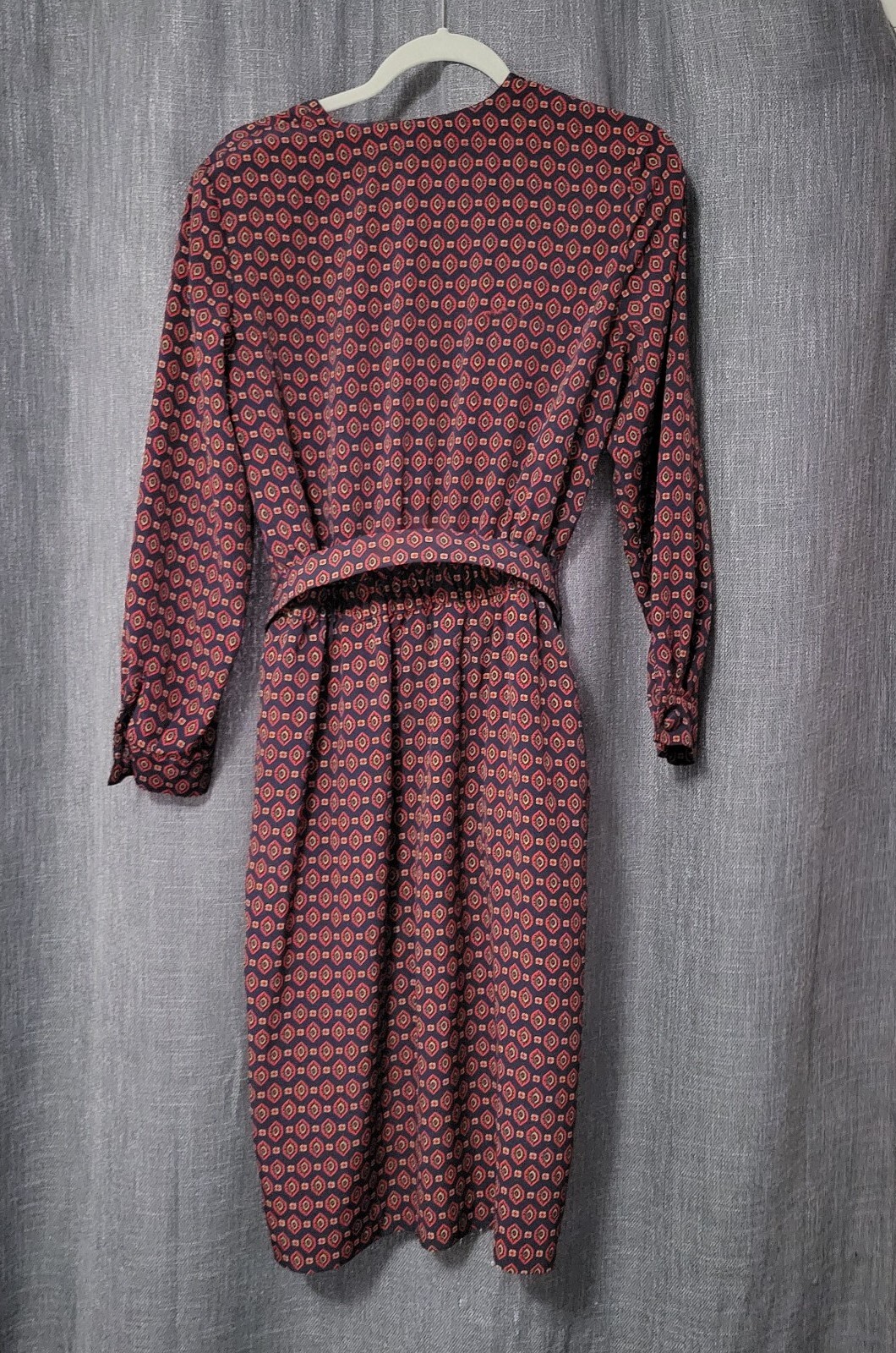 Vintage TALBOTS Petites Women’s Size 10 Retro Print Dark Academia Shoulder Pads