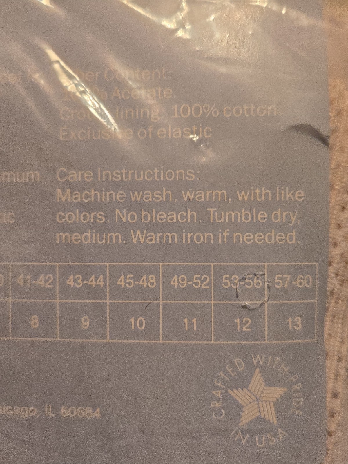 Vintage Sears „Blue Package Panties” Sz 9 White 100% Acetate Tricot 3-Pack NOS