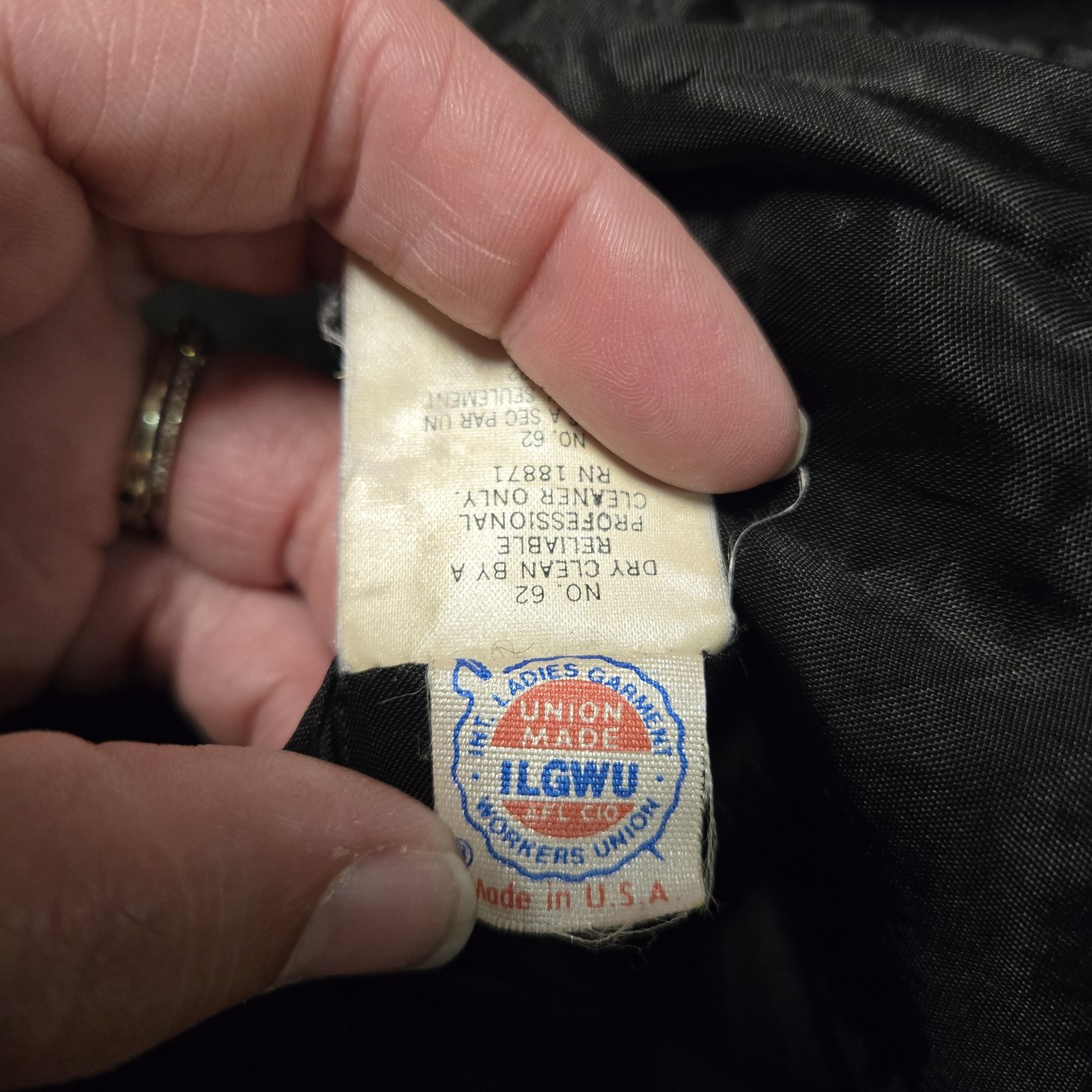 Vintage JH Collectibles Black Blazer Wool Cashmere Blend Union Made In USA Size