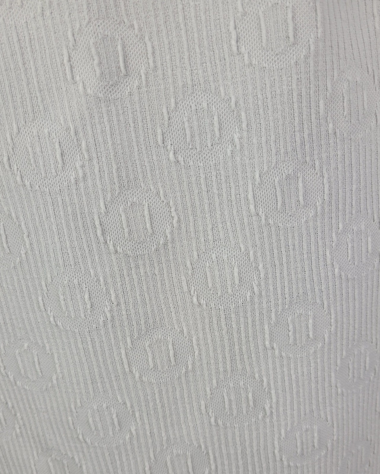 Vtg Handmade Creamy White Fitted Skirt w Textured „O” Pattern Size M? 30″ Waist