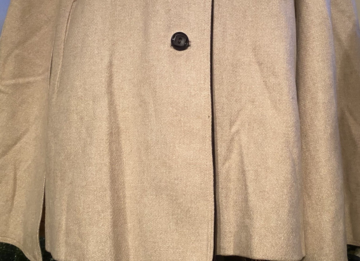 Vintage 60s Cape Country Pacer 100% Wool Poncho Cloak Waking Coat Women’s Sz XL