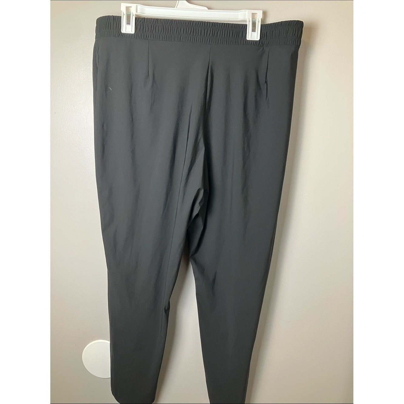 Retrology Nylon Black Pull On Pants Tie Waist Size XL