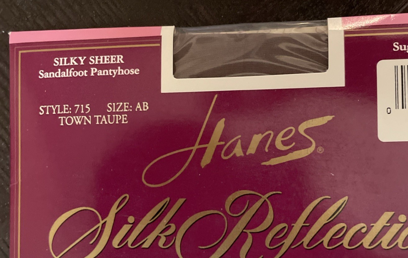Hanes Town Taupe 2 Pairs Silk Reflections Pantyhose Hosiery Sheer Size AB NEW