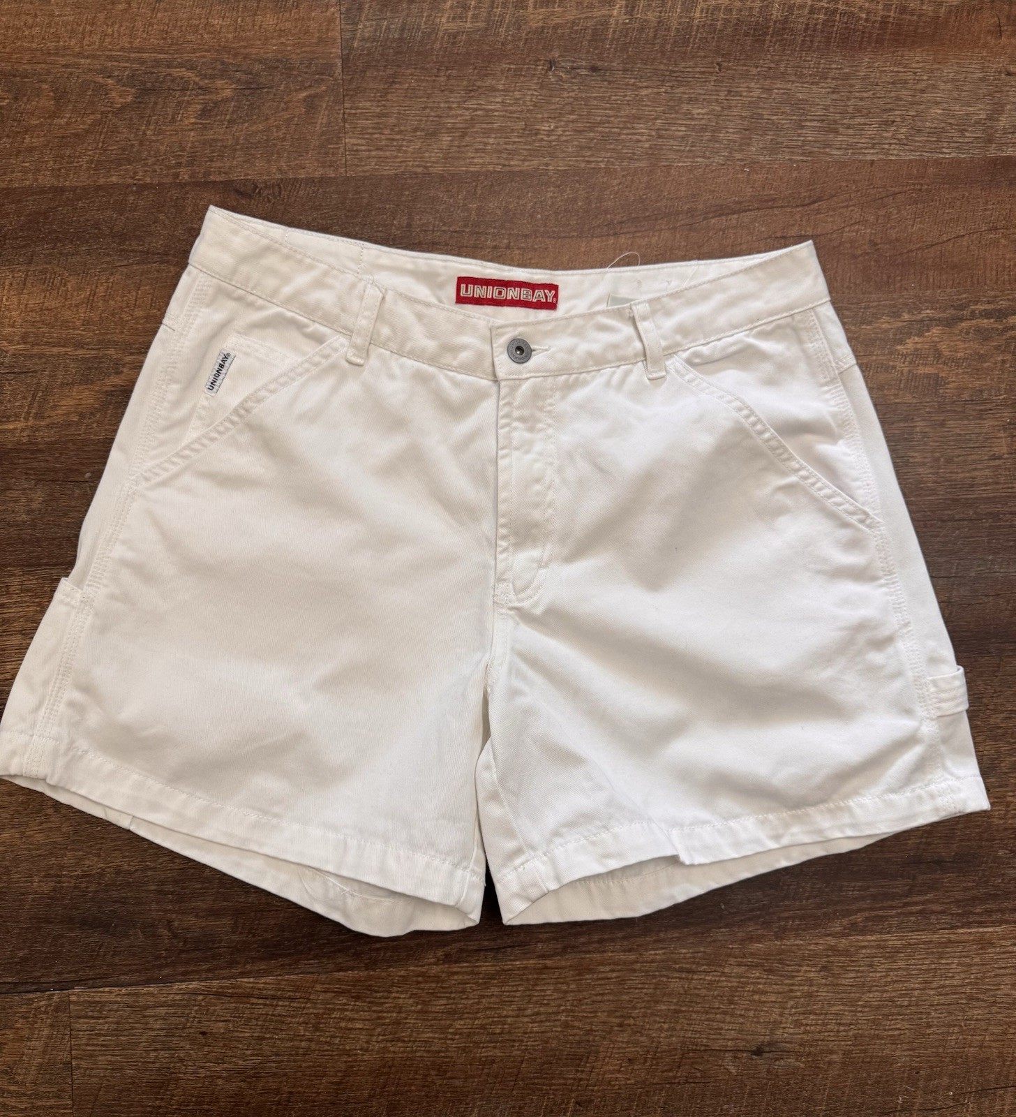 UNIONBAY Vintage White High Rise Waist Size 11 80’s 90’s Cotton Classic Shorts