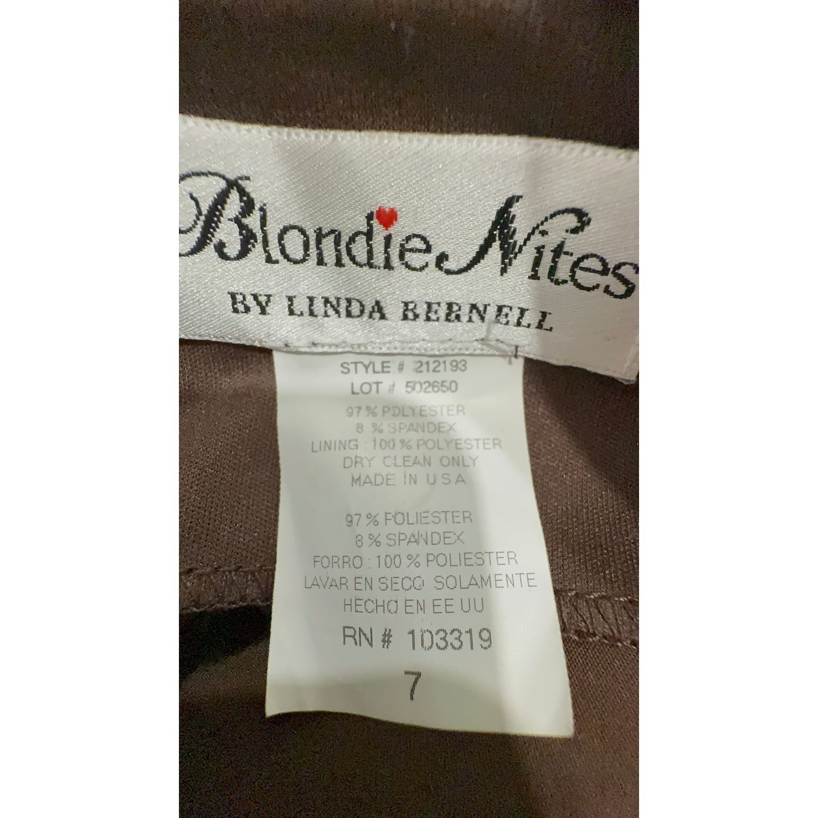 Vintage Blondie Nites Brown Satin Ruched Ruffle High Low Prom Dress 7