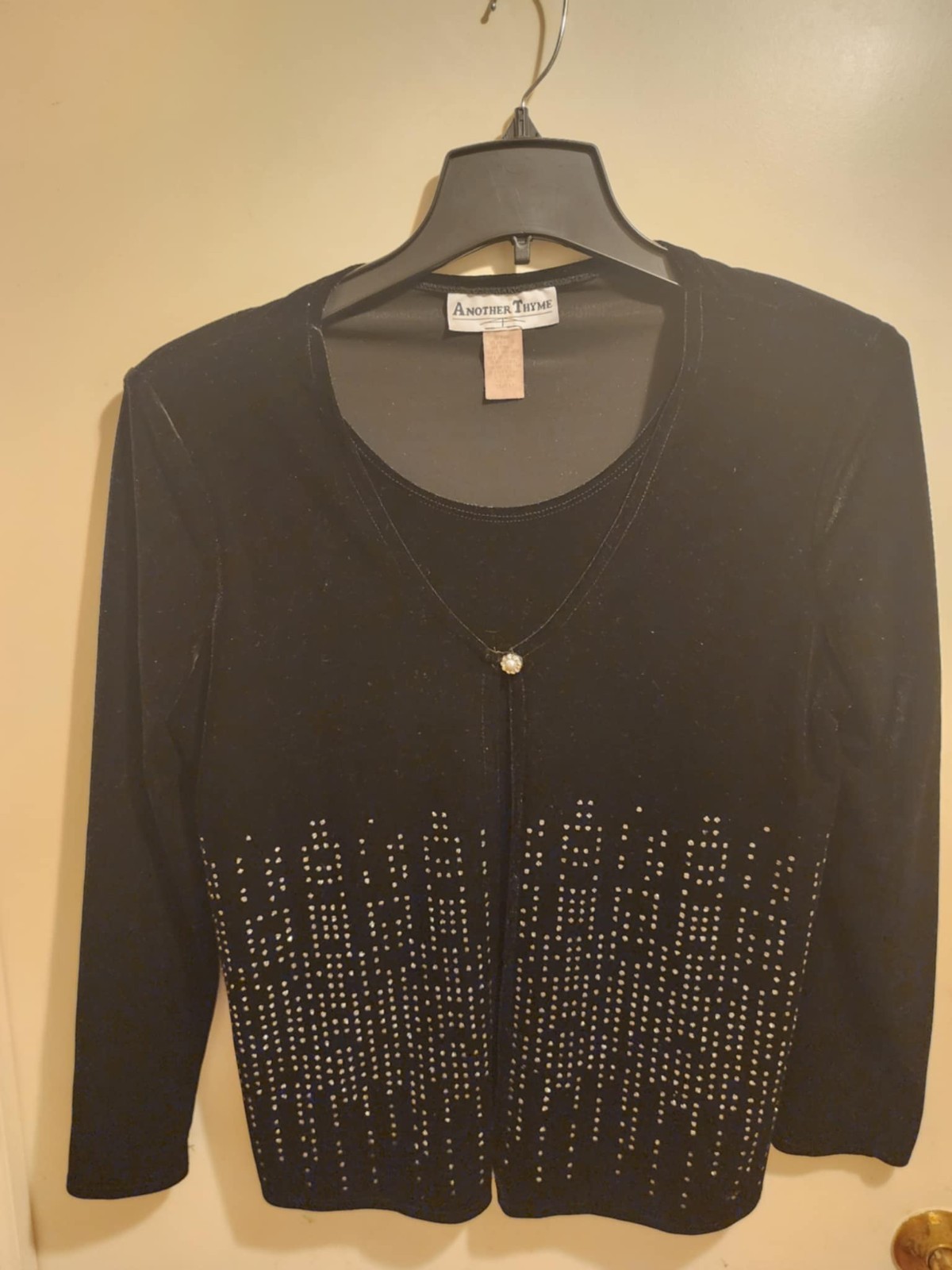 Vintage Another Thyme Size 12 Shirt Vinrage Velvet Double Layer