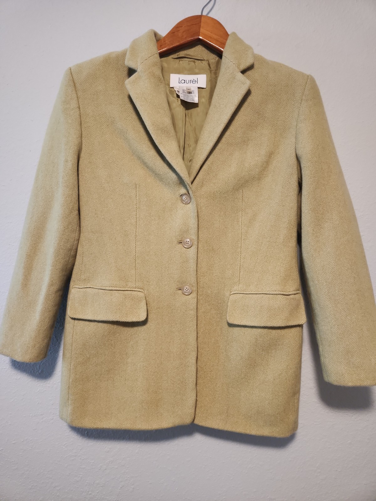 Laurel Women’s Blazer Jacket Wool Cashmere Size 40 US 8 Premium Rare Germany