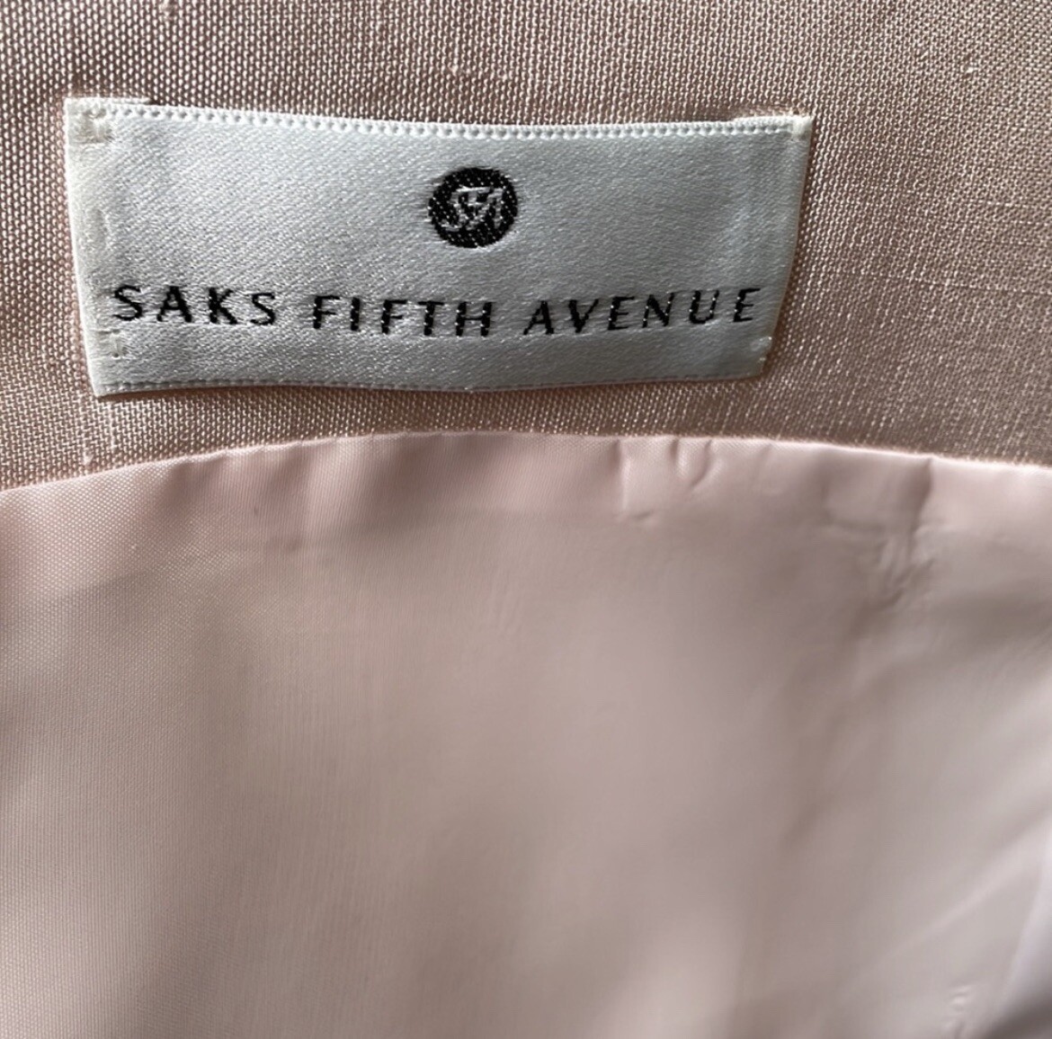 Vintage Herbert Grossman Saks 5th Avenue Blush Pink Silk Blazer Jacket Size 8P