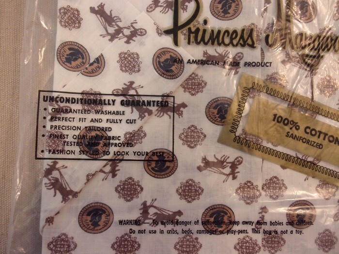NOS Vtg Women’s 32 Princess Margaret By COLONIAL Cotton SHIRT Roman Theme RETRO