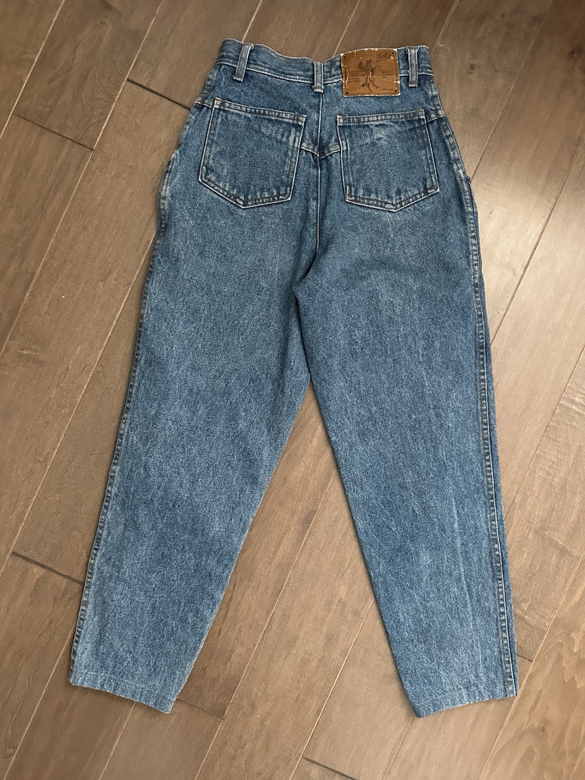 EUC Vtg Women 80s April 1983 Gasoline Blue Jeans High Rise Denim Ankle Junior 3