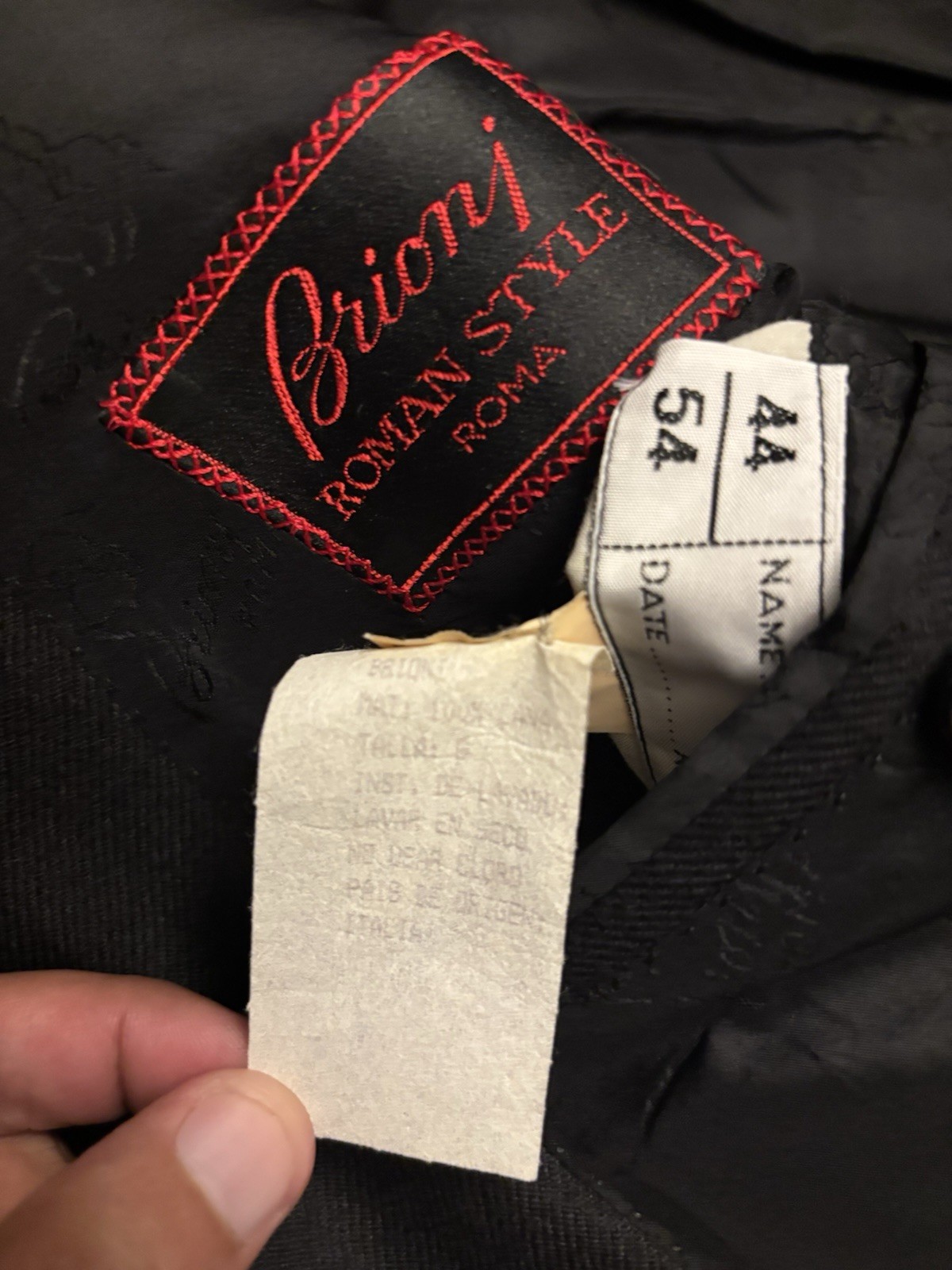 Brioni Roman Style 100% Cashmere Navy Double Breasted Blazer Size 44R EU 54