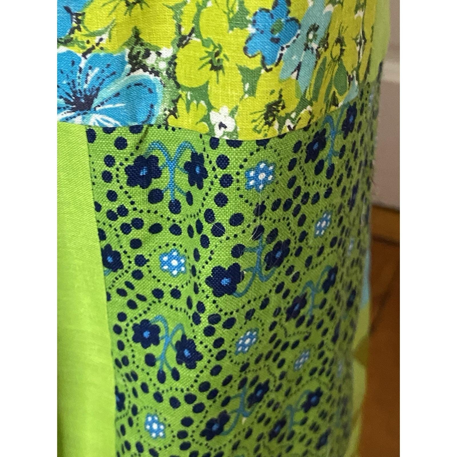 Vintage 70s Patchwork Maxi Skirt Sz L Grass Roots Craftsmen Festival Boho