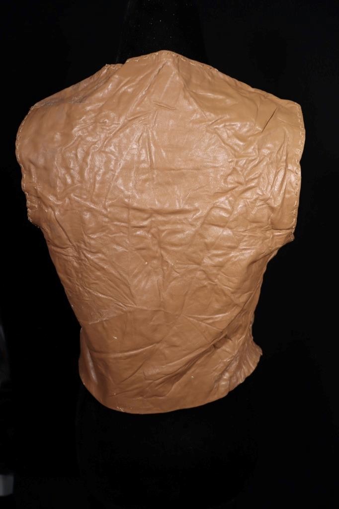 Vintage 1960’s-1970’s Brown Leather Hand Made Vest Size Small