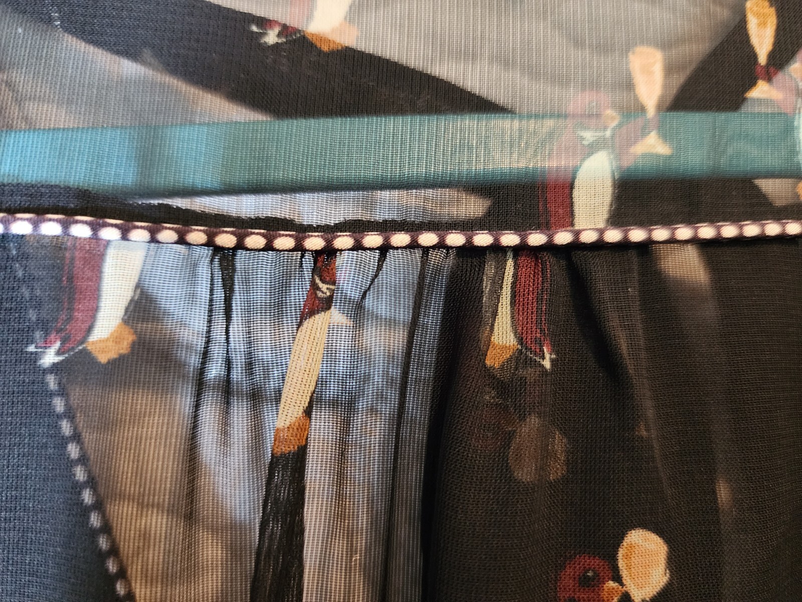 RARE Coach Neck Tie Dress Penguin holding champagne glass Rare print SZ 10.