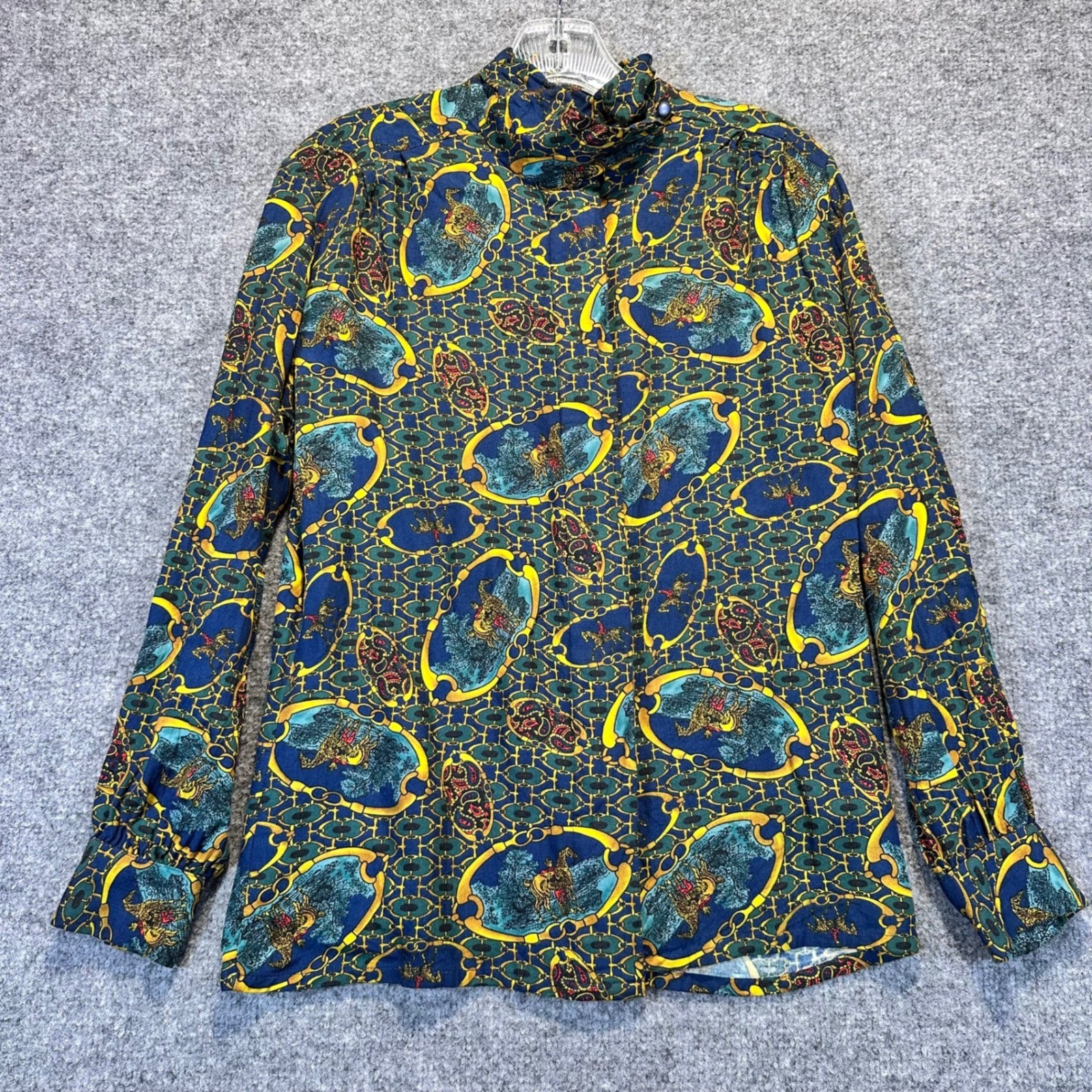 Sophisticates by Pendleton Skirt Set Women 6 Blue Equestrian Western Vintage