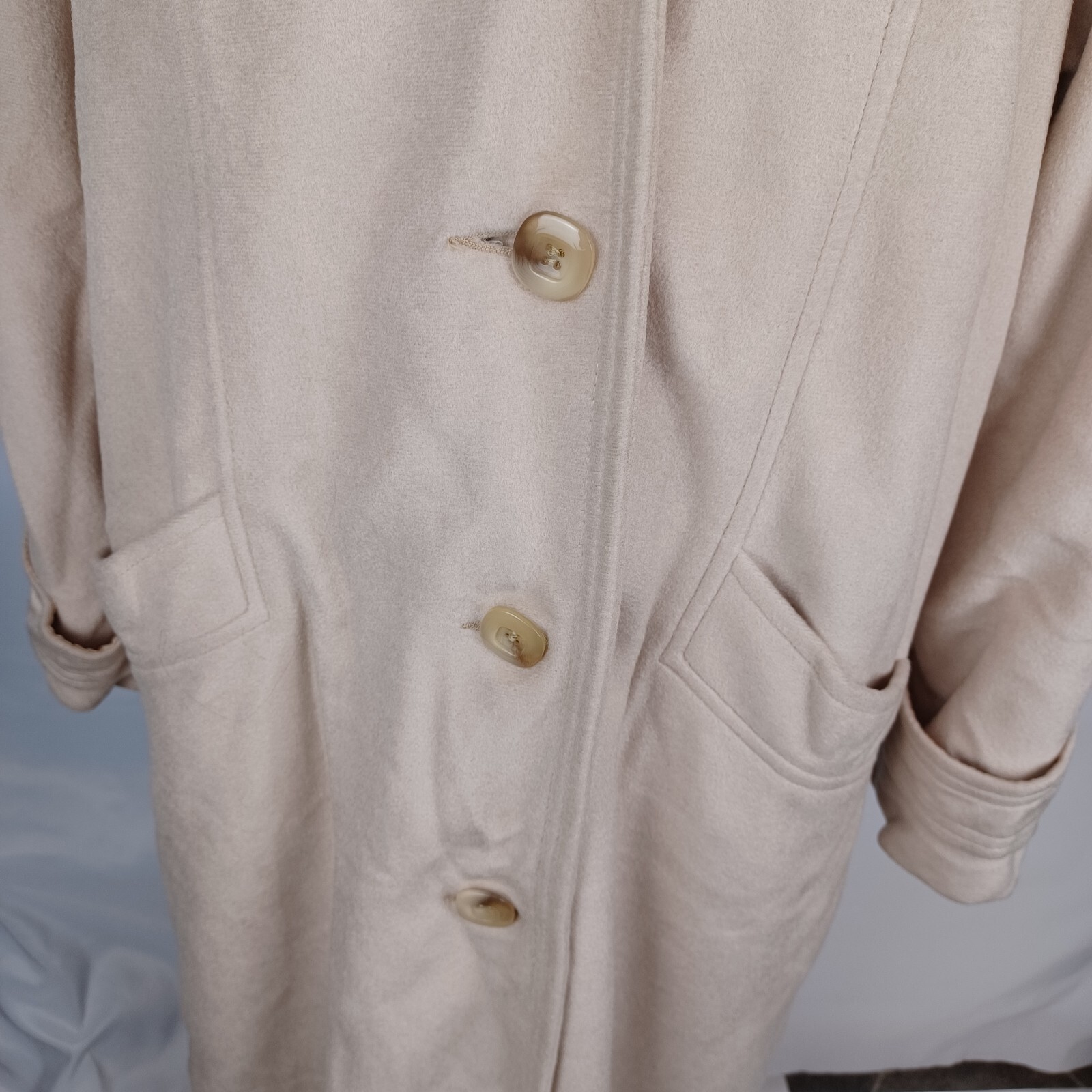 Vintage Cordana Wellington Fashions Celanese Arnel Long Coat Size XL 44″ Read