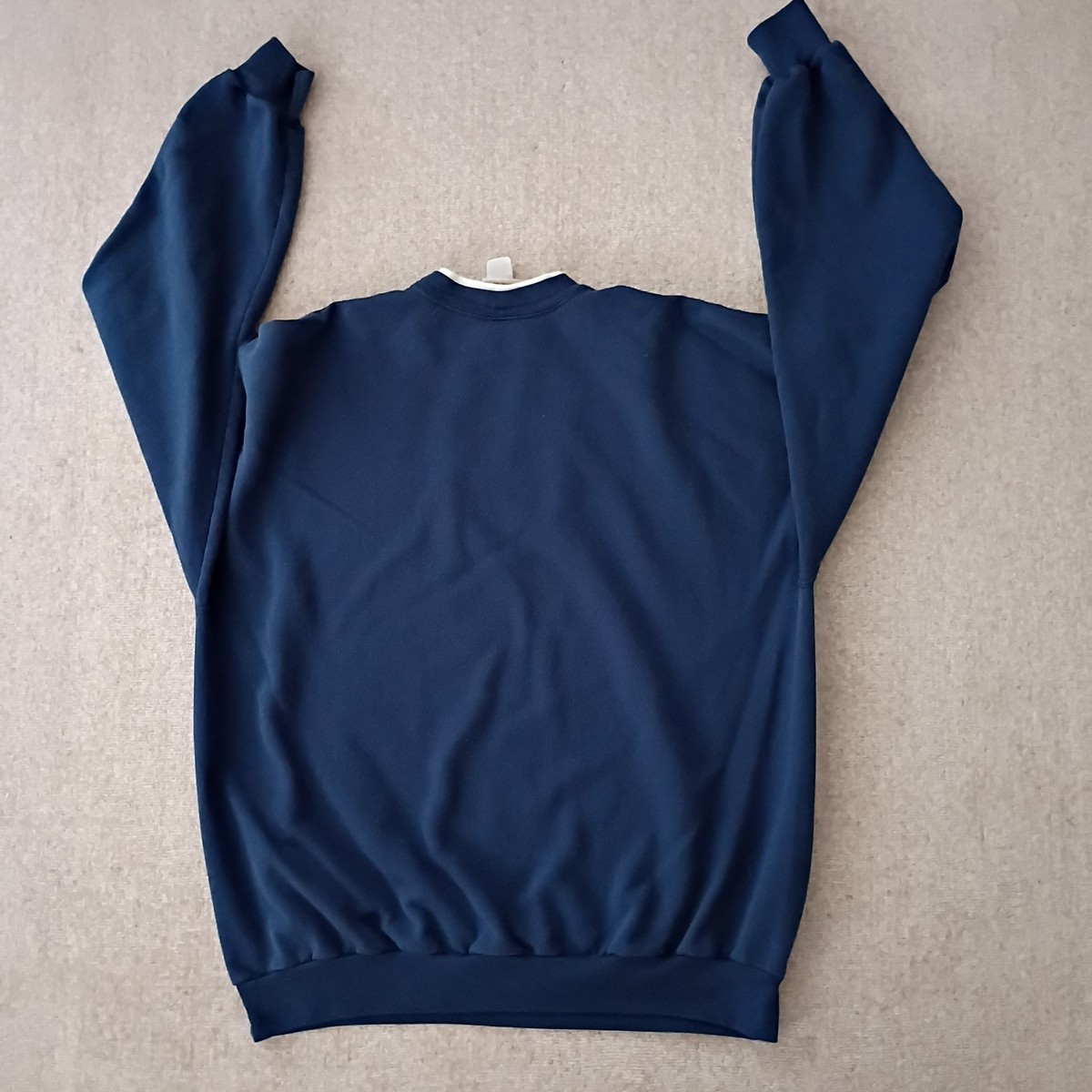Vintage Top Stitch Blue XXL Tall Sweatshirt Fleece Embroidered Snowman USA 90s