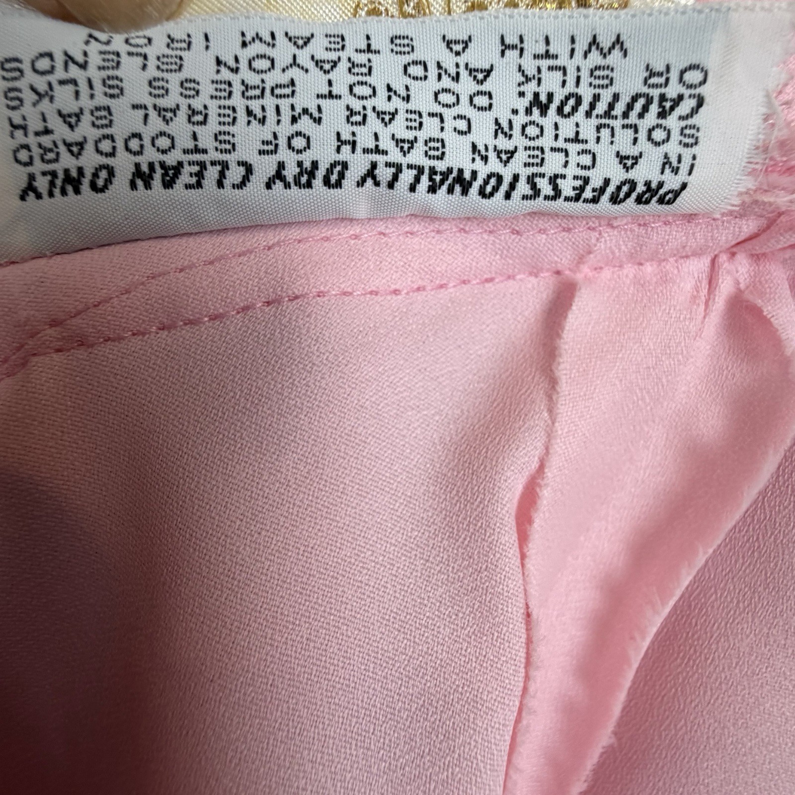 Priscilla of Boston Pink Gown Womens Size XS Single Shoulder Mid Century Vtg