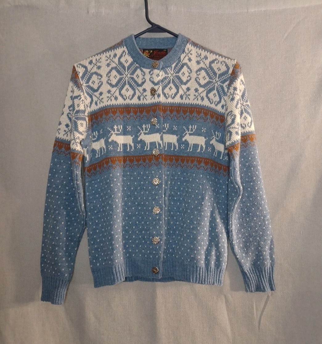 Vtg Jersild Sweater Button Cardigan Dupont Orlon Acrylic Fiber Sz 38/M