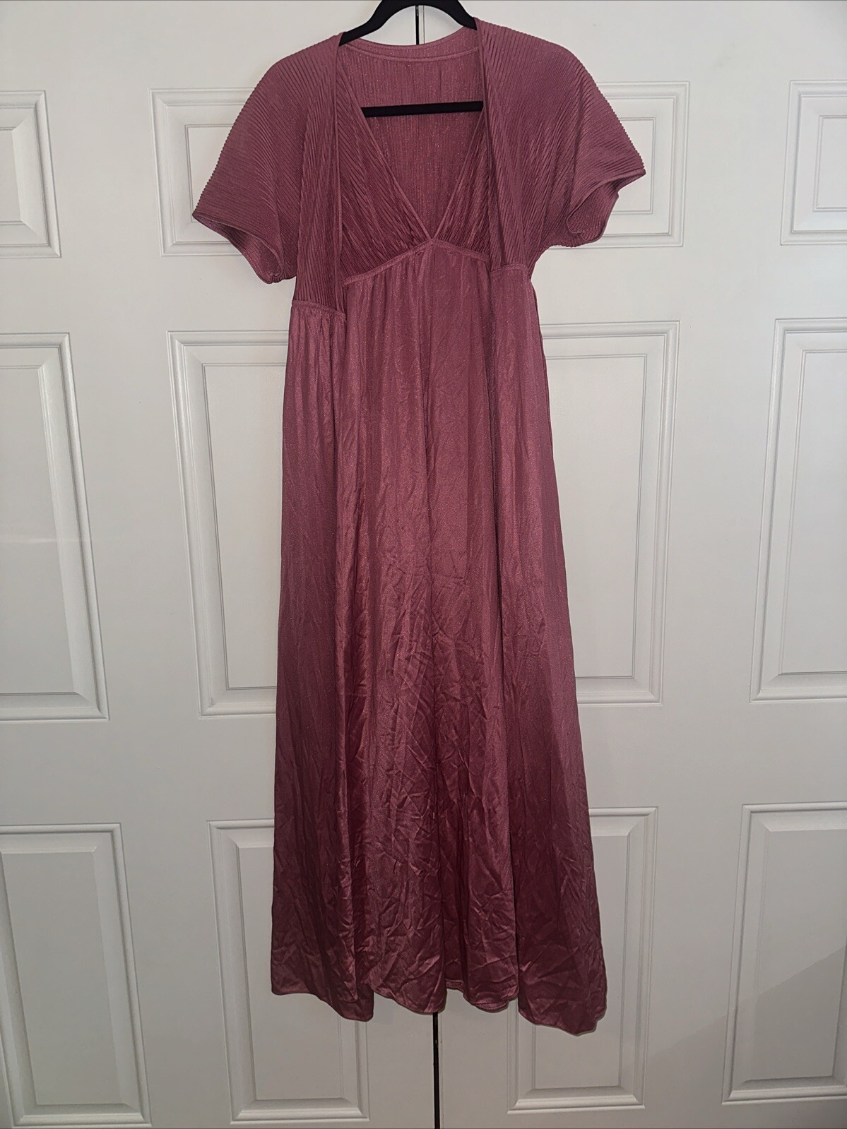 Vintage Maidenform Dreamwear Nightgown Robe Set Size Small Full Sweep Gown Pink