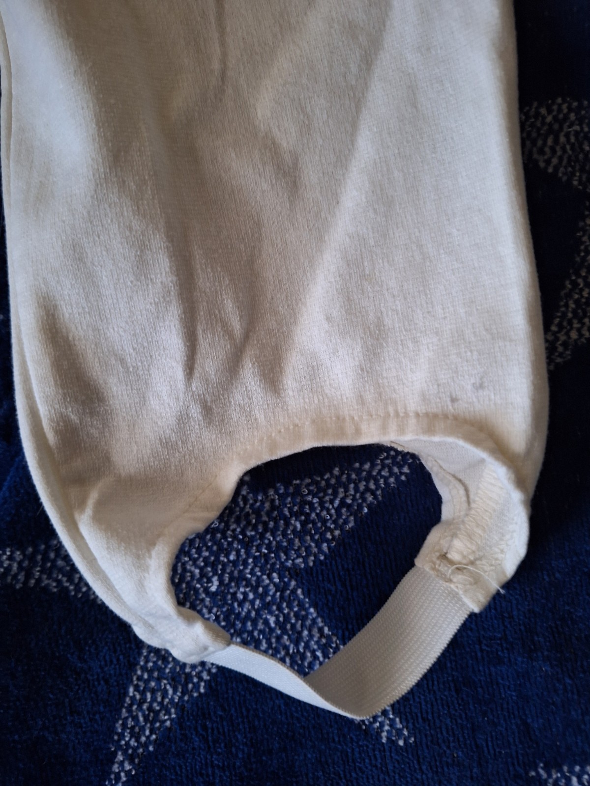 Vintage Cream Stirrup Pants 80s Size 12 Tall