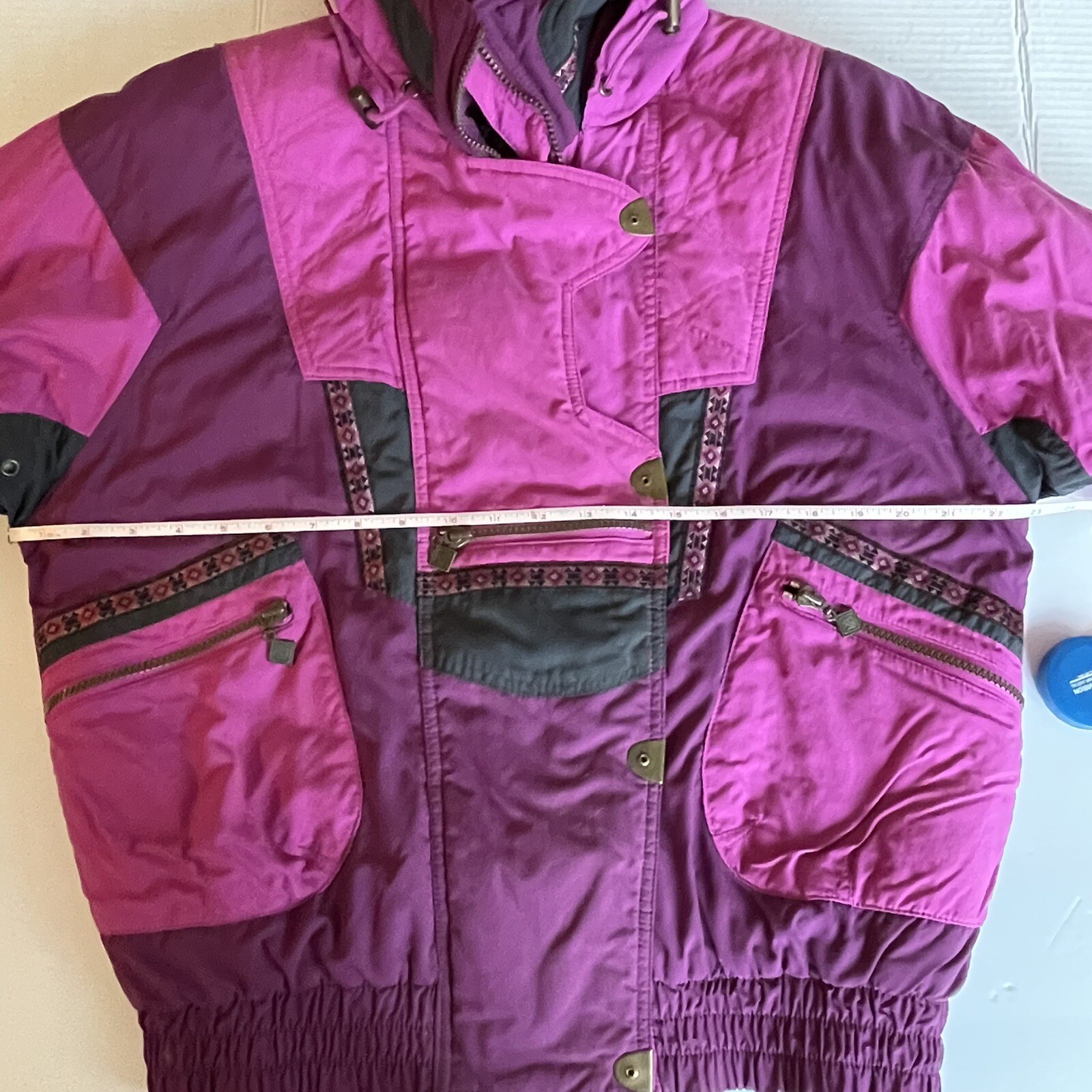 Vintage J D Sun Valley Ski Jacket Size 8 Awesome Colors Great Color Block