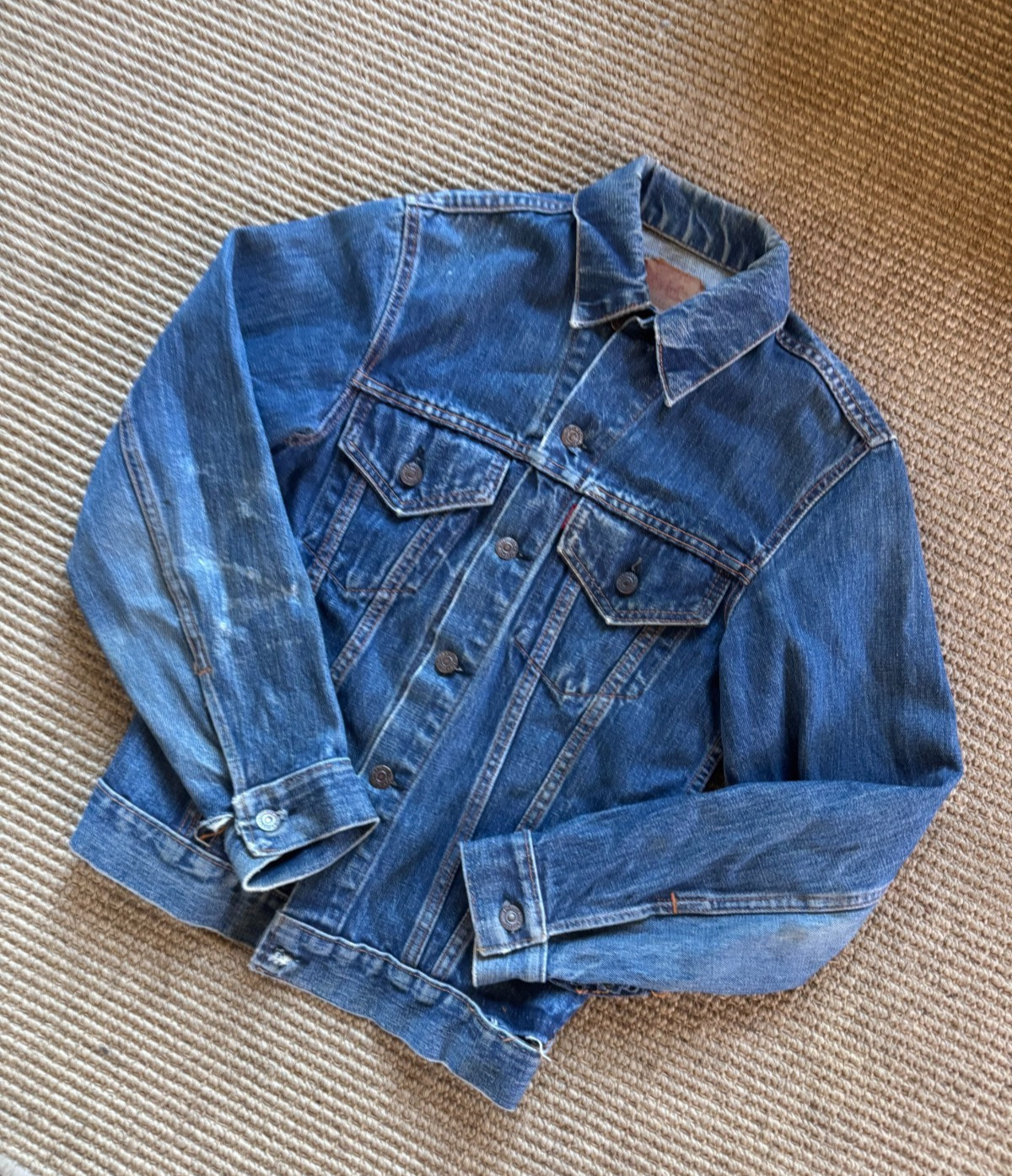 Collectible Vintage 1960s Levi’s Type 3 Denim Jacket Big E Size 34