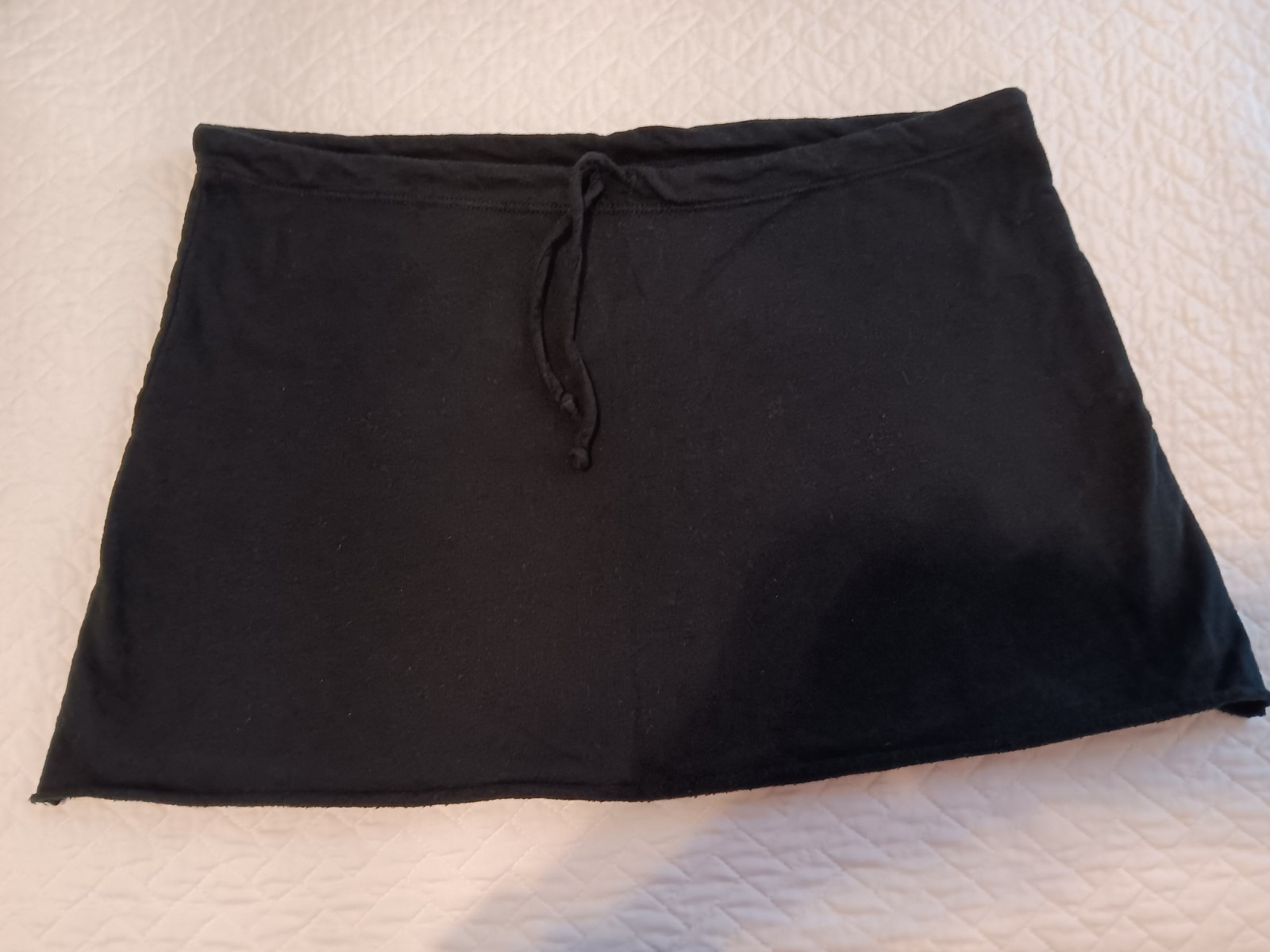 Vintage 90s Mini Skirt Classic Girl American Apparel Large Cotton Knit Skydive