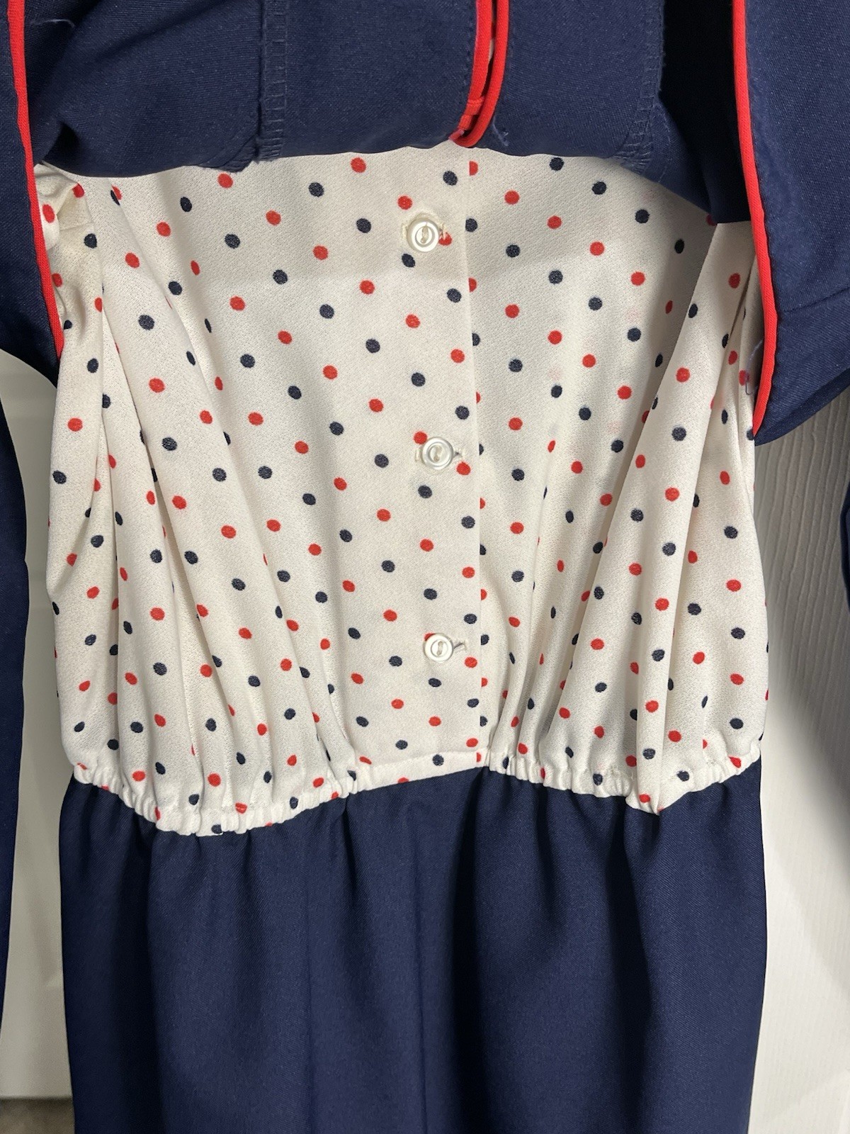 ❤️Vintage Sears Fashion Place- Skirt Blazer shirt Set-Nautical-Patriotic-Career