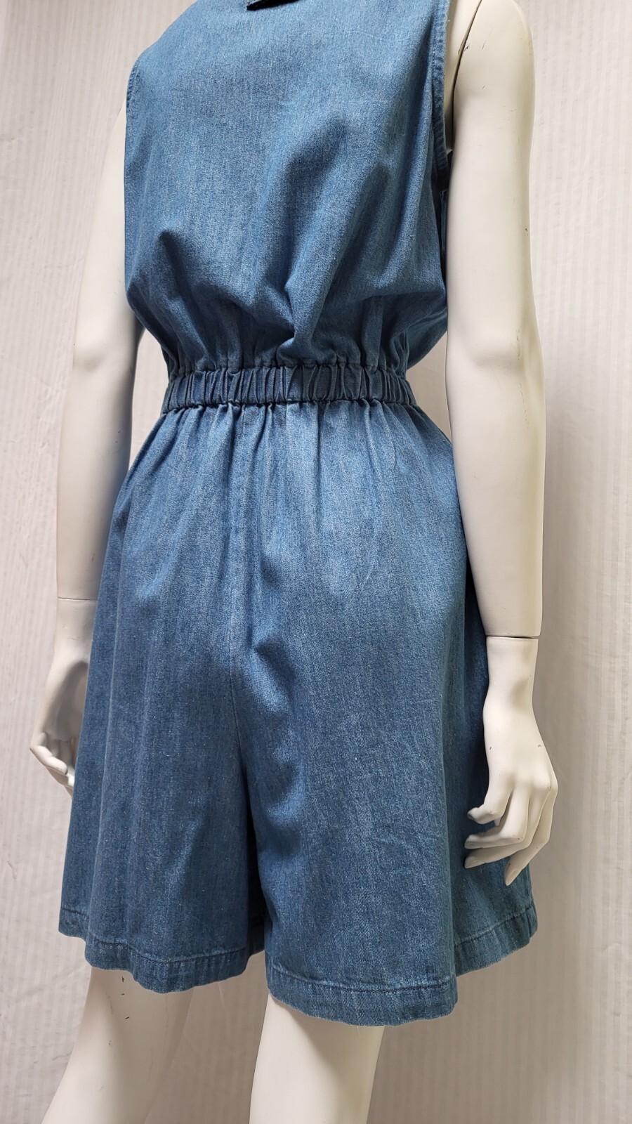 Vintage THE TOG SHOP Denim Sleeveless Romper / Playsuit – Size M – EUC