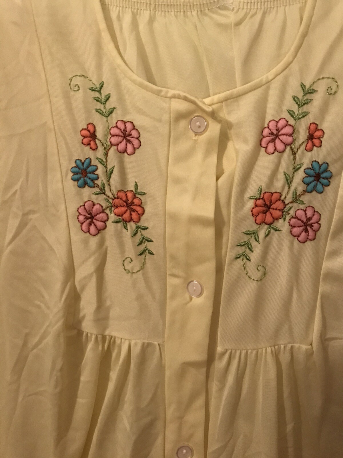 Vintage Woman’s Katz Pajamas! Lemon Yellow 2 Pc Pajamas by Katz Sz 32L USA Made