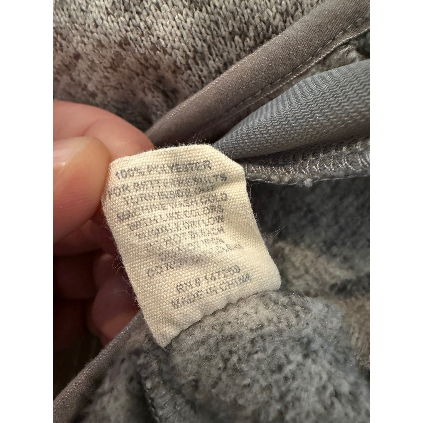 Simply Southern Women’s Large Gray Heather Snap Pullover Fleece Sweater Jacket