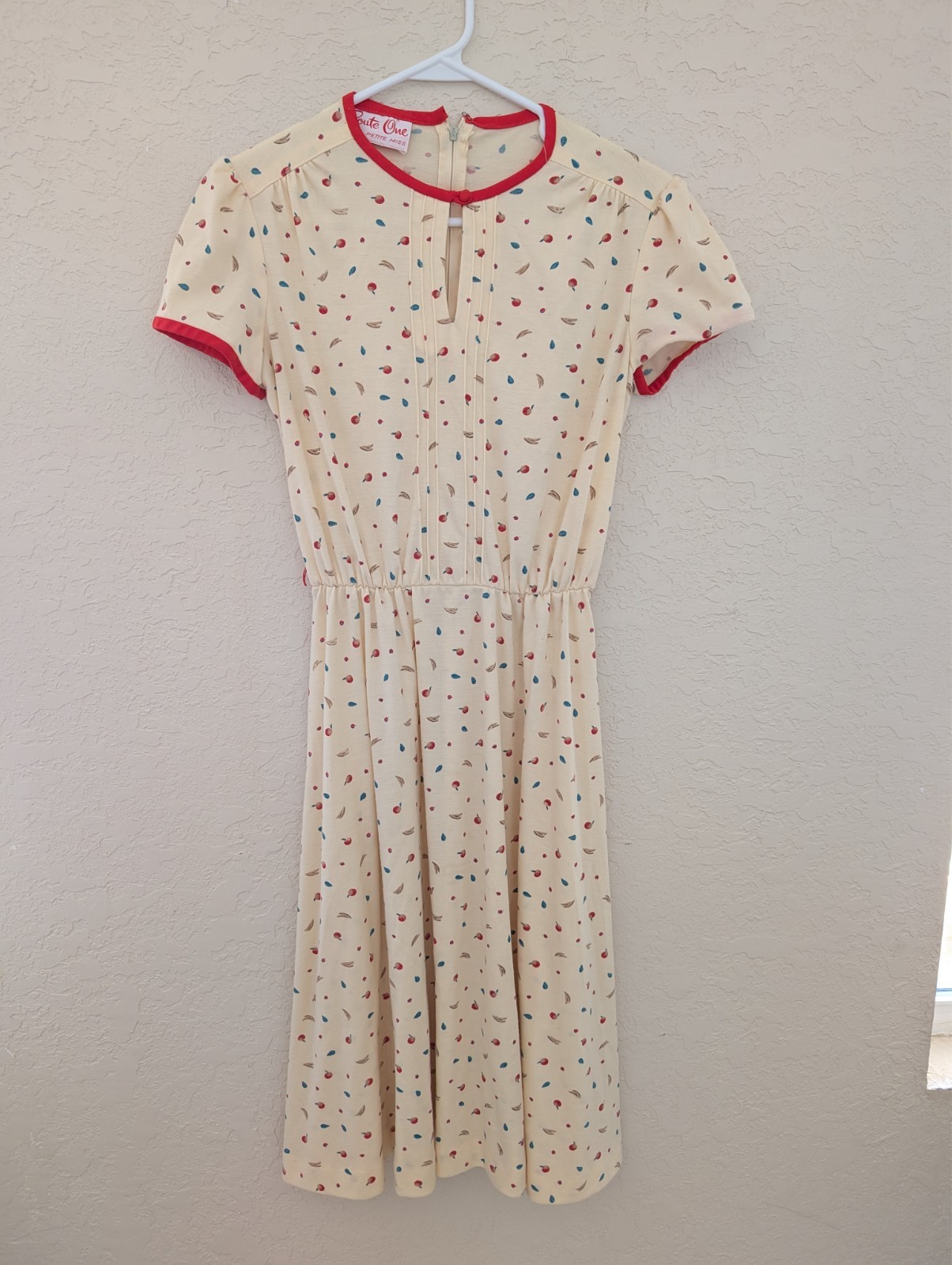 Vintage Route One Petite Miss Vegetable Banana Tomato Dress 50s 60s