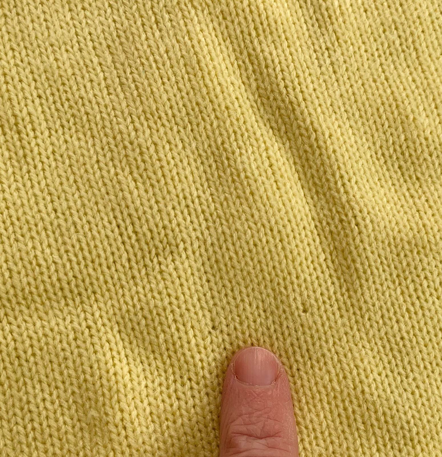 Vintage 70s Corliss Women’s 44 XL Yellow Button Up Cardigan Sweater Pockets