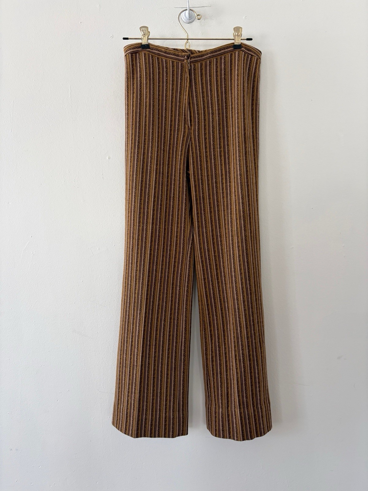 Vintage 70s 60s Cacharel Jacquard Utility Shirt Jacket And Wide Flared Trouser S