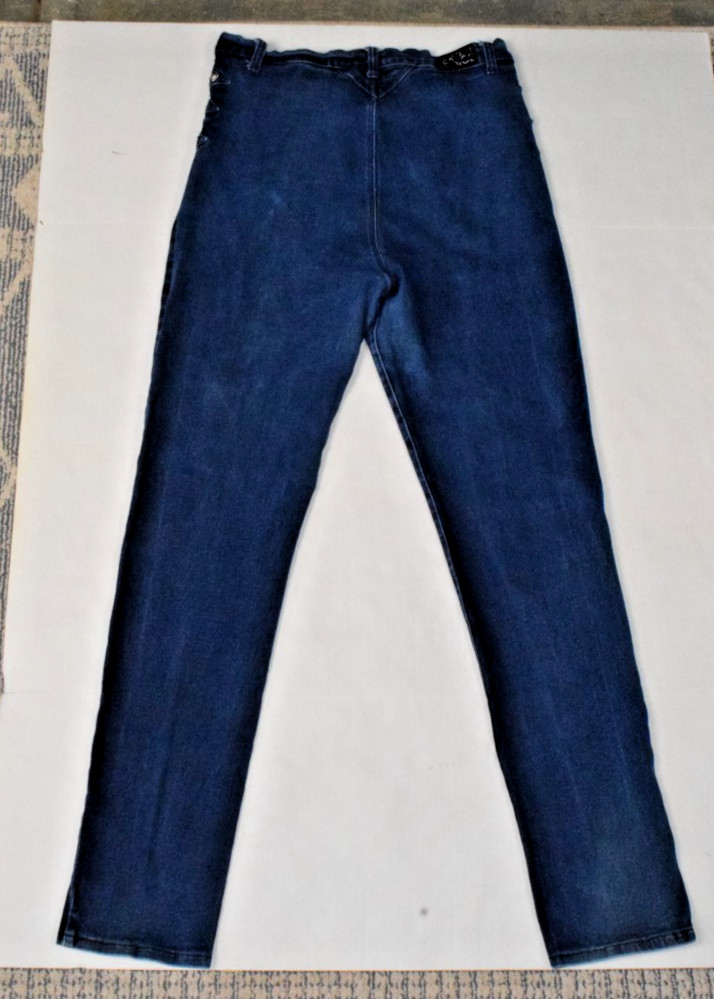 Vintage Jeans Western Ethics W32 L33 90s Blue Silver Heart Buttons High Waist
