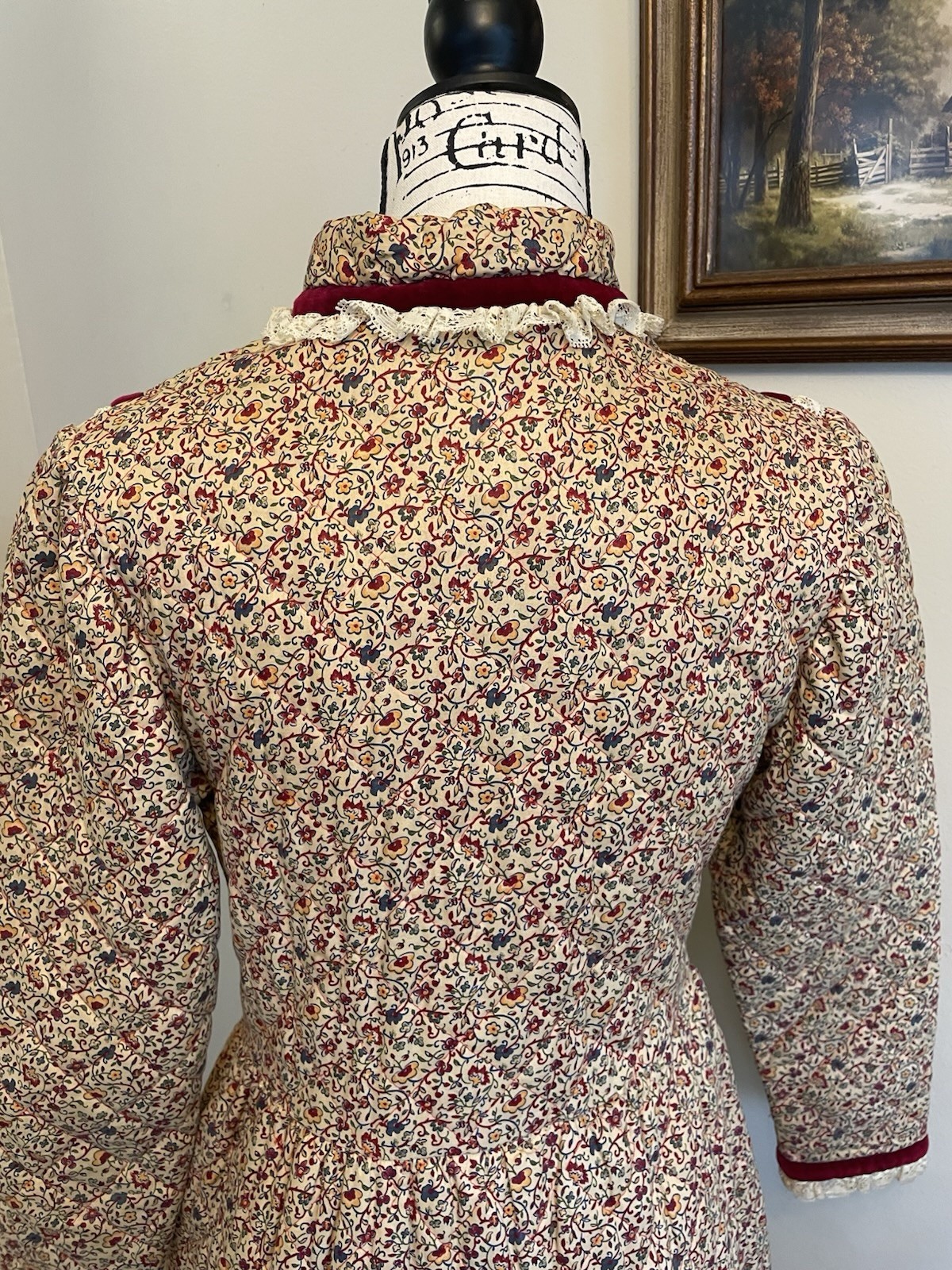 VINTAGE RARE women’s quilted dress Size medium Berkleigh Juniors