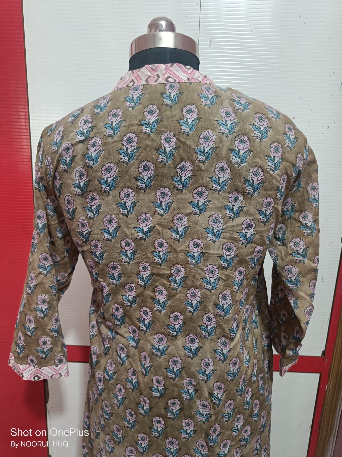 New woman Block Print Kimono Dress, AAA Quality Fabric woman New Pertain Dress,