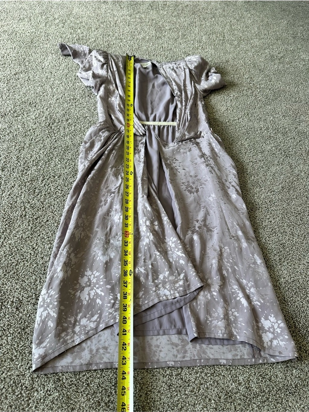 Wayne Clark Vintage Silk Draped Wrap Dress Size US 2 CDN 4 Light Purple