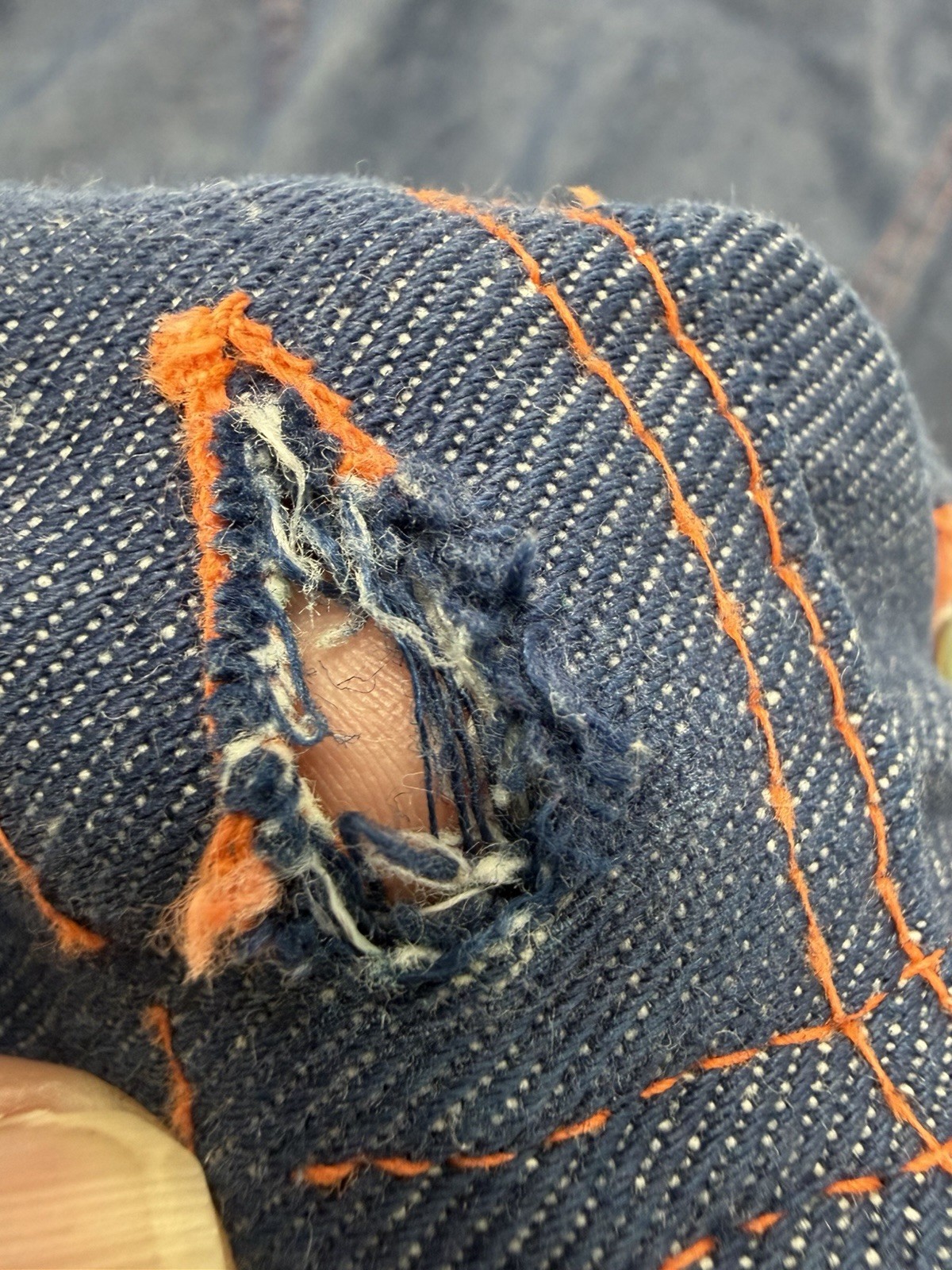 Turtle Bax Denim Overalls 5/6 Sanforized Need Repair